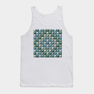 3D Pyramid Pattern 5 Tank Top